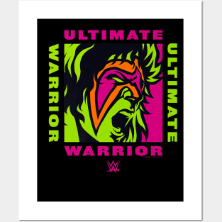 Ultimate Warrior Big Face Box Up Posters and Art